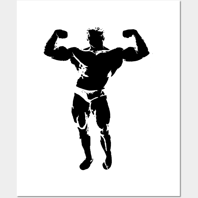 Big Muscle Guy Gym Motivation Wall Art by fantastic-designs